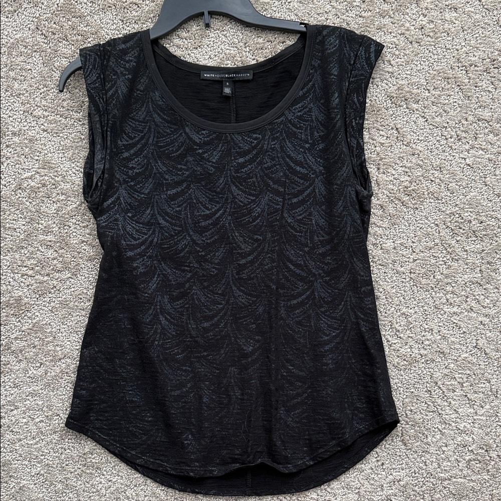 New York & Company Black Sleeveless Top